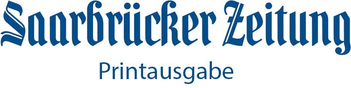 Schriftzug Saarbrücker Zeitung Printausgabe