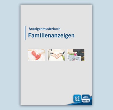 Titelseite der Preisliste für Familienanzeigen in der Saarbrücker Zeitung