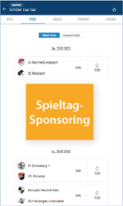 Spieltag Sponsorin auf fupa.net/saarland
