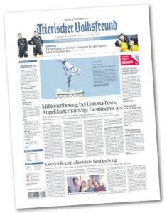 Titelseite des Trierischen Volksfreund