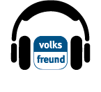 Ein Icon eines Kopfhörers mit dem Logo des Trierischen Volksfreund wird dargestellt.