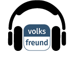 Ein Icon eines Kopfhörers mit dem Logo des Trierischen Volksfreund wird dargestellt.