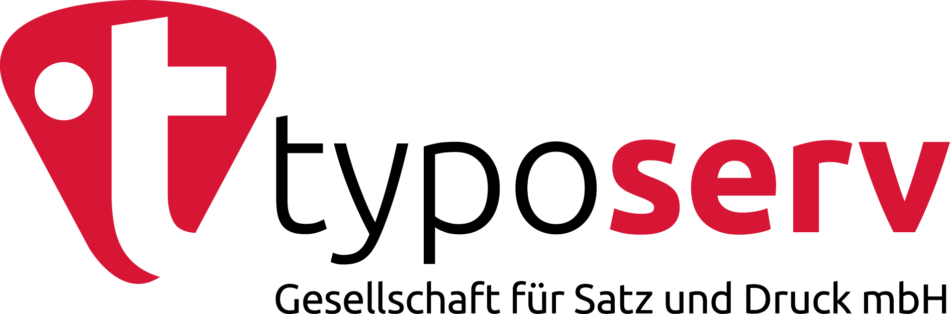 Logo von TypoServ, Gesellschaft für Satz und Druck mbH