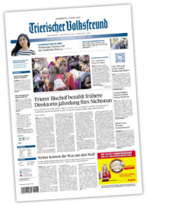 Titelseite des Trierischen Volksfreund