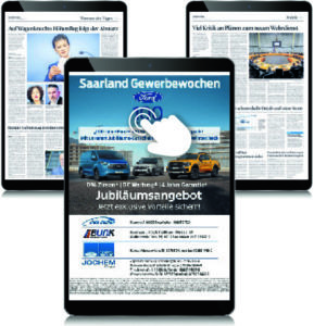 Werbeform Interstitial im ePaper der Saarbrücker Zeitung