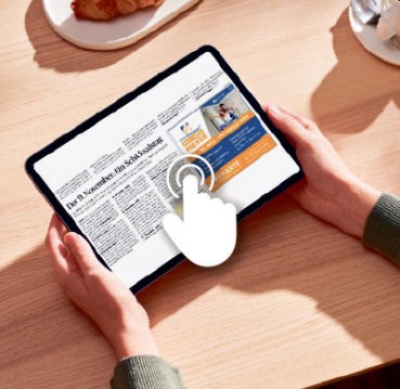 Werbeform klickbare Anzeige im ePaper des Trierischen Volksfreund