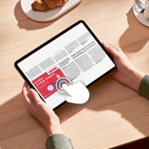 klickbare Anzeige im ePaper der Saarbrücker Zeitung