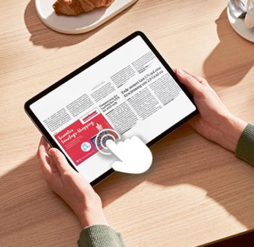 klickbare Anzeige im ePaper der Saarbrücker Zeitung